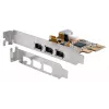 EXSYS EX-16500E-2 FireWire 1394a PCIe -kortti, 3+1 porttia, TI-piirisarja