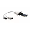 EXSYS EX-46022 PCIe 2S sarjaportti RS-232 -kortti, Oktopus-kaapeli (EXAR-piirisarja)