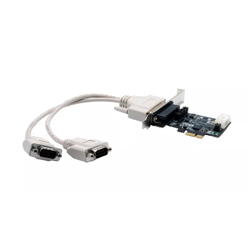 EXSYS EX-46022 PCIe 2S sarjaportti RS-232 -kortti, Oktopus-kaapeli (EXAR-piirisarja)