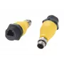 EXSYS EX-49524 teollinen M12 D-koodi 4-pin pistoke RJ45-liitäntään -adapteri, IP67, Fast Ethernet