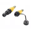 EXSYS EX-49524 teollinen M12 D-koodi 4-pin pistoke RJ45-liitäntään -adapteri, IP67, Fast Ethernet