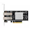 EXSYS Dual 10 Gigabit SFP+ verkkokortti PCIe x8, Intel 82599ES -piirisarja EX-60232