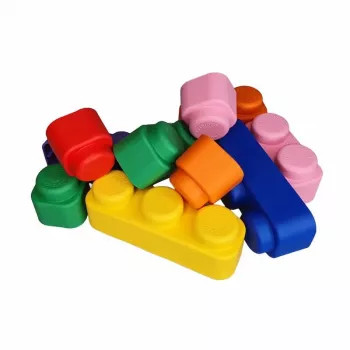 Gerardo's Toys pehmeät rakennuspalikat -sarja, 71 osaa, EVA-vaahto, monivärinen