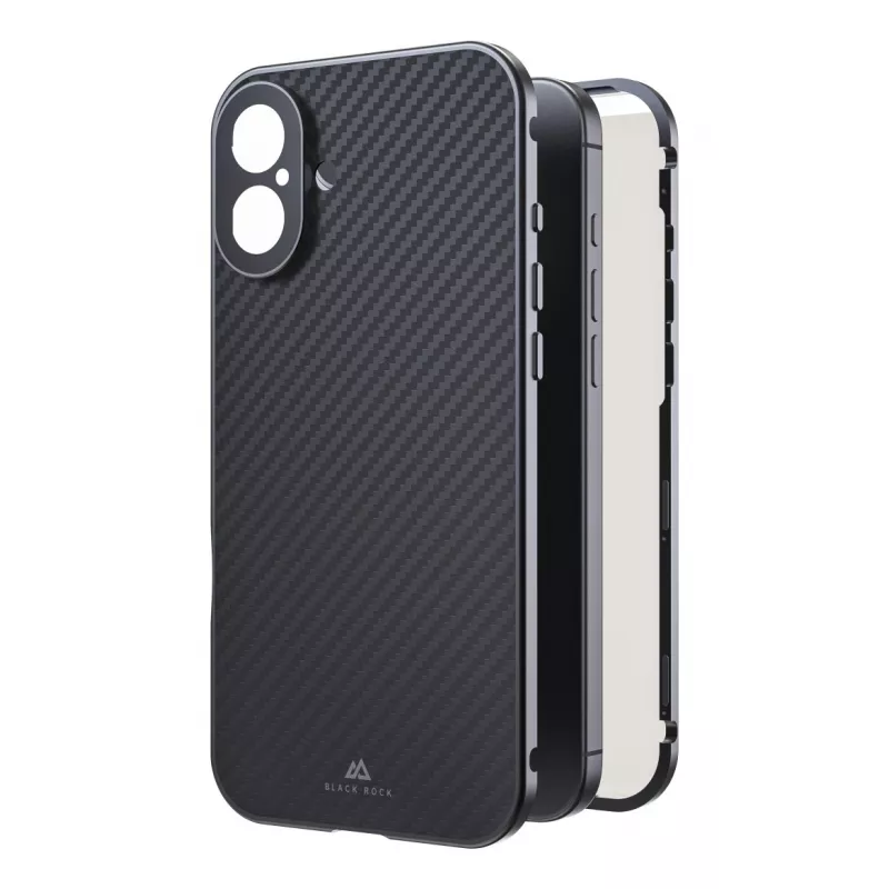 Black Rock Cover 360° Glass Apple iPhone 16 Plus:lle, aito hiilikuitu (00228105)