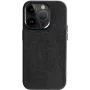 CYOO Alcantara kotelo Apple iPhone 15 Plus -puhelimelle, musta CY123273