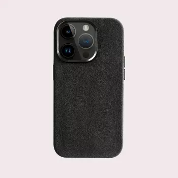 Cyoo Alcantara kotelo Apple iPhone 15 Pro Max -puhelimelle musta (CY123275)