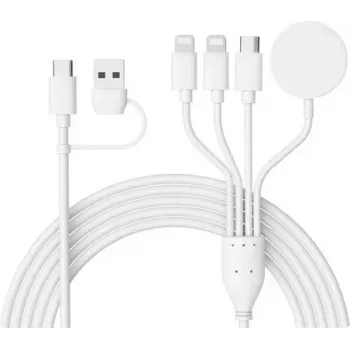 CYOO CY606 4-in-2 monilatauskaapeli Universal / USB-C / Watch – musta
