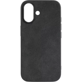CYOO Alcantara-kotelo Apple iPhone 16 musta (CY123615)
