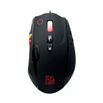 Thermaltake Tt eSPORTS VOLOS Laser-pelihiiri, 8200 DPI, 14 painiketta, langallinen, musta
