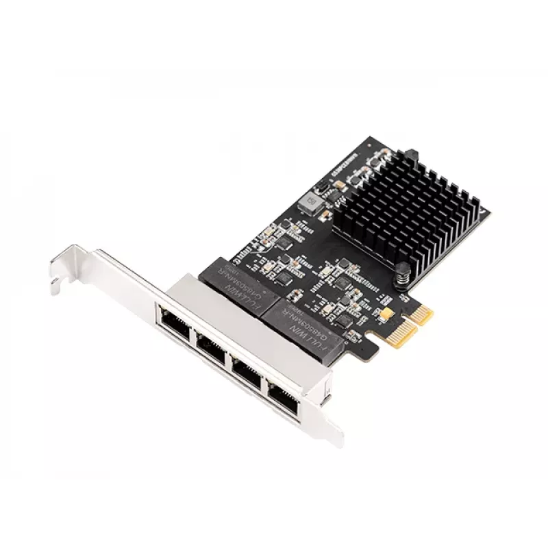 EXSYS EX-6083 PCIe x4 Gigabit Ethernet 4-porttinen Low-Profile verkkokortti