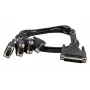 EXSYS Octopus-kaapeli 4 x 9-pin, 1 metrin pituus (EX-OPTC44-9-100)