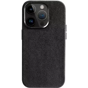 CYOO Alcantara-kotelo iPhone 15 Pro musta (CY123274)