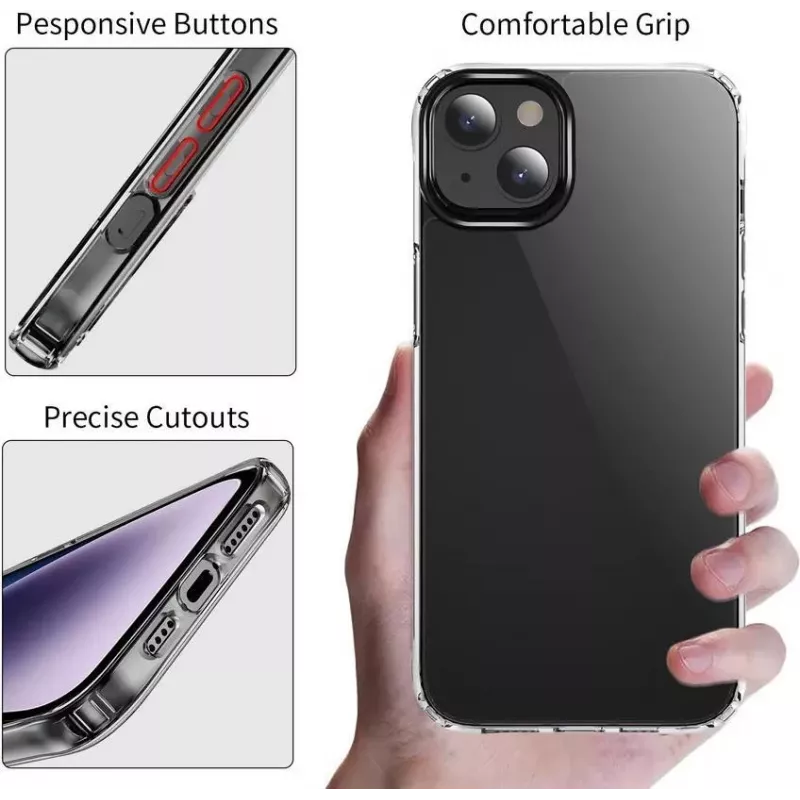CYOO silikonikotelo Apple iPhone 15 läpinäkyvä (CY123231)