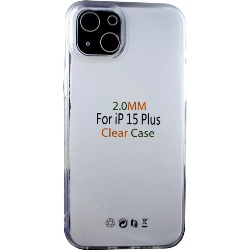 CYOO silikonikotelo Apple iPhone 15 Plus läpinäkyvä (CY123233)