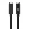 EXSYS EX-K1595V-2.0 USB-C - USB-C -kaapeli, 2 m, musta, ruuviliitin