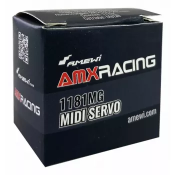 Amewi Micro-Servo AMXRacing 1181MG Midi analoginen servo metallivaihteisto (28445)