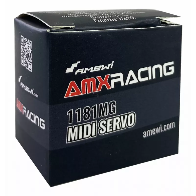 Amewi Micro-Servo AMXRacing 1181MG Midi analoginen servo metallivaihteisto (28445)