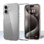 CYOO silikonikotelo Apple iPhone 16 Plus -puhelimelle, läpinäkyvä (CY123620)