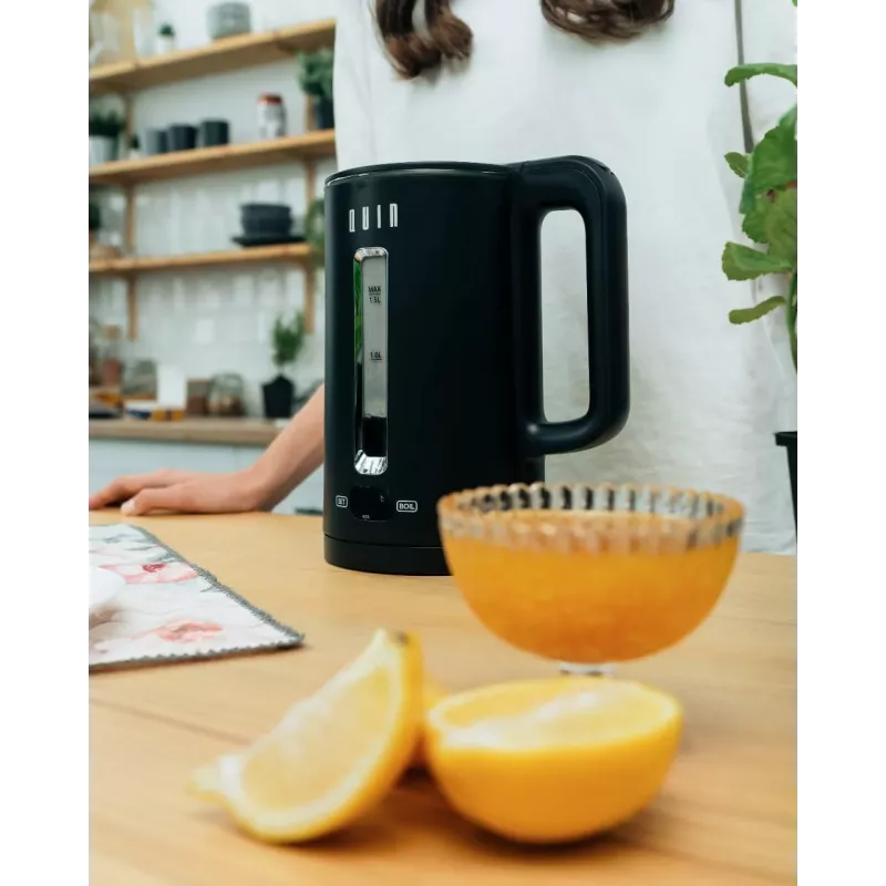 QUIN KTL-202 sähköinen vedenkeitin, 1,5 L, musta