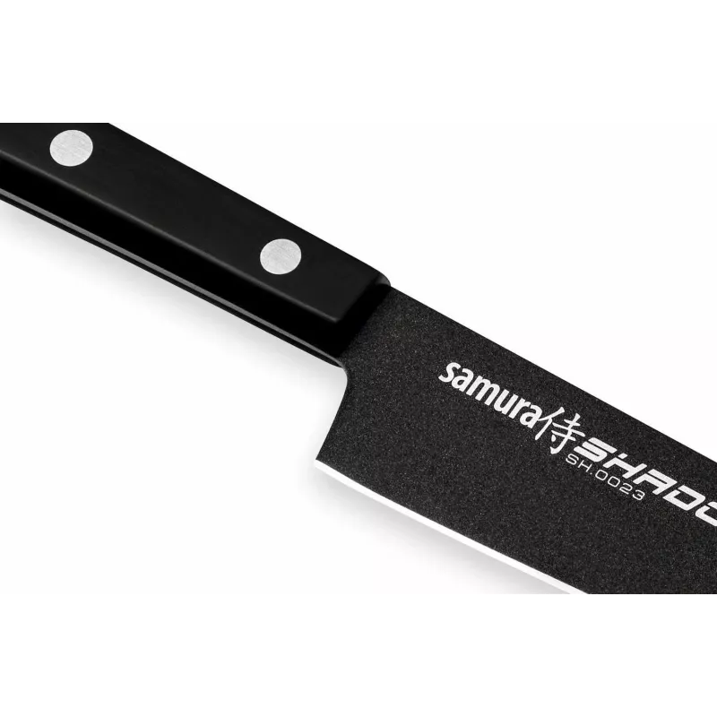 SAMURA Shadow yleisveitsi 150 mm AUS-8 ruostumaton teräs musta