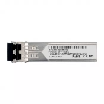 EXSYS EX-SFP-0055 SFP-lähetin-vastaanotin LC Duplex monimuoto 550m 1,25Gbps 850nm -40°C - 80°C