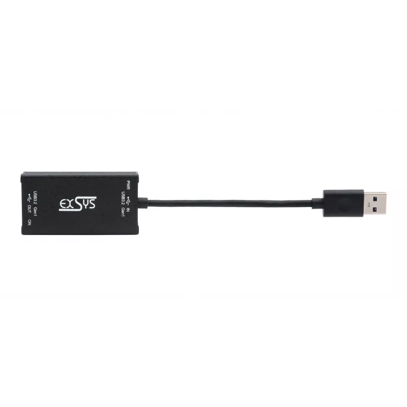 EXSYS EX-1501HMVS-A 1-porttinen USB 3.2 Gen 1 teollisuuskeskitin 15KV ESD-ylijännitesuojalla