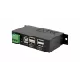 EXSYS EX-1594HMS USB 2.0 4-porttinen teollisuuskeskitin DIN-kiskosarjalla