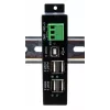 EXSYS EX-1594HMS USB 2.0 4-porttinen teollisuuskeskitin DIN-kiskosarjalla