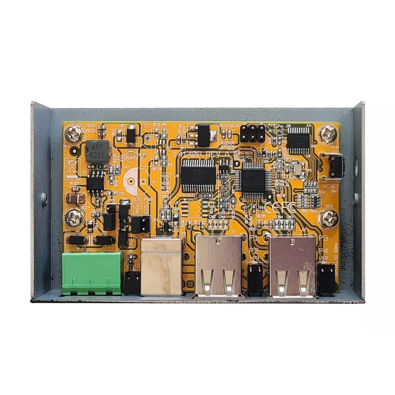 EXSYS EX-1594HMS USB 2.0 4-porttinen teollisuuskeskitin DIN-kiskosarjalla