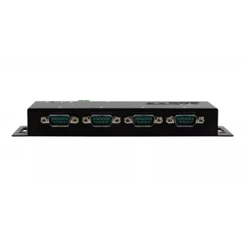 EXSYS EX-6164 4-porttinen RS-232 sarjalaite-palvelin, Ethernet sarjaan, metalli, 10/100 Mbps, Virtual COM