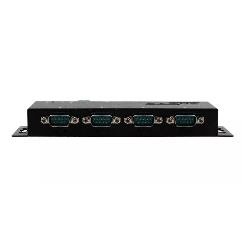 EXSYS EX-6164 4-porttinen RS-232 sarjalaite-palvelin, Ethernet sarjaan, metalli, 10/100 Mbps, Virtual COM