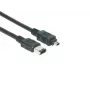 EXSYS FireWire 1394a kaapeli 6-pin - 4-pin, 1,5 m, musta EX-K6810