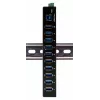 EXSYS EX-11290HMS USB 3.2 Gen 1 10-porttinen keskitin 12V/5A virtalähteellä