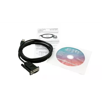 EXSYS EX-1311-2FT USB 2.0 - RS-232 sarja-adapteri, DB9 naaras, FTDI-piirisarja, teollinen lämpötila-alue