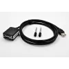 EXSYS USB 2.0 - RS-232 sarja-adapteri +5V ja LED, FTDI-piirisarja (EX-1311-2F-5V)
