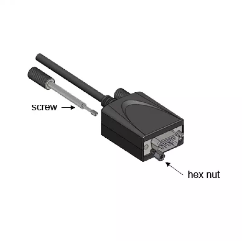 EXSYS USB 2.0 - RS-232 sarja-adapteri +5V ja LED, FTDI-piirisarja (EX-1311-2F-5V)