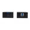 EXSYS EX-1448MM 2-porttinen USB 3.2 Gen1 jatko multimoodi-kuituvalokaapelilla jopa 300 m