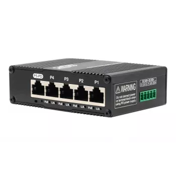 EXSYS Mini 5-porttinen Ethernet PoE Pass-Through -kytkin - 5x10/100/1000Tx (EX-62020POE-P)