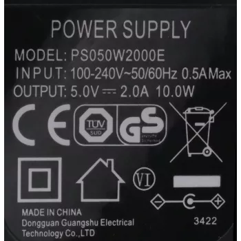 EXSYS EX-6981 5V 2A 10W AC/DC-virtalähde 5,5 mm DC-ontto pistoke