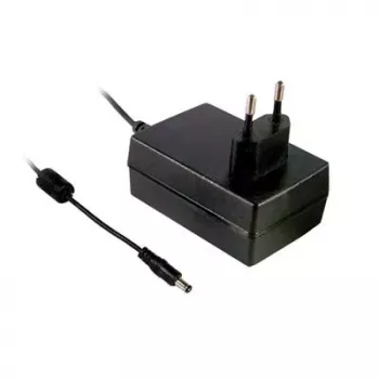 MEAN WELL GSM36E12-P1J lääkinnällinen virtalähde, 12V DC 3A 36W, EU-pistoke, 2,1x5,5 mm DC-ontto pistoke