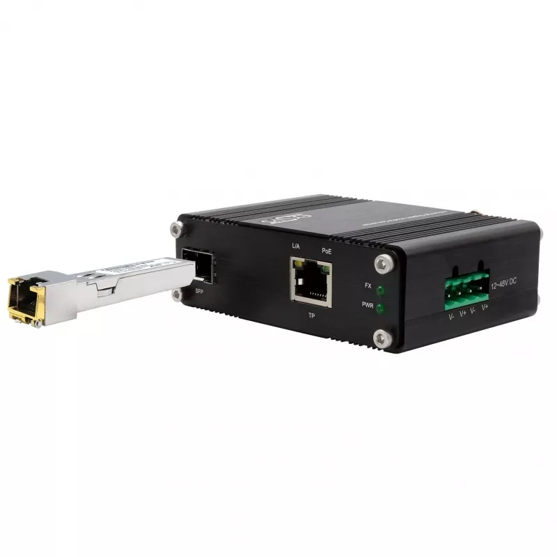 EXSYS SFP lähetin-vastaanotin, kupari RJ45, 1Gbit/s (EX-SFP-C1000)