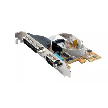 EXSYS EX-44083 PCIe 2-porttinen RS-232 sarjakortti, ASIX AX99100, DB9, Low Profile