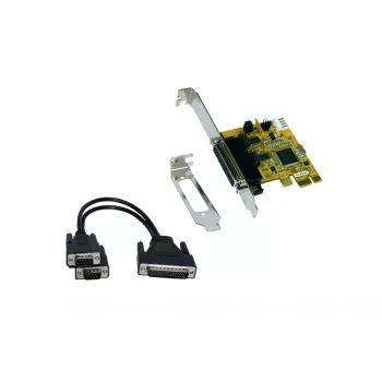 EXSYS EX-44343-2S 2-porttinen RS-232 PCI Express sarjakortti, MosChip MCS9901, Low Profile