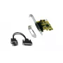 EXSYS EX-44343-2S 2-porttinen RS-232 PCI Express sarjakortti, MosChip MCS9901, Low Profile