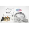 EXSYS EX-44354 4-porttinen PCIe RS-232 sarjakortti Low-Profile-kiinnikkeellä, FTDI-piirisarja