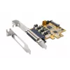 EXSYS EX-44354 4-porttinen PCIe RS-232 sarjakortti Low-Profile-kiinnikkeellä, FTDI-piirisarja