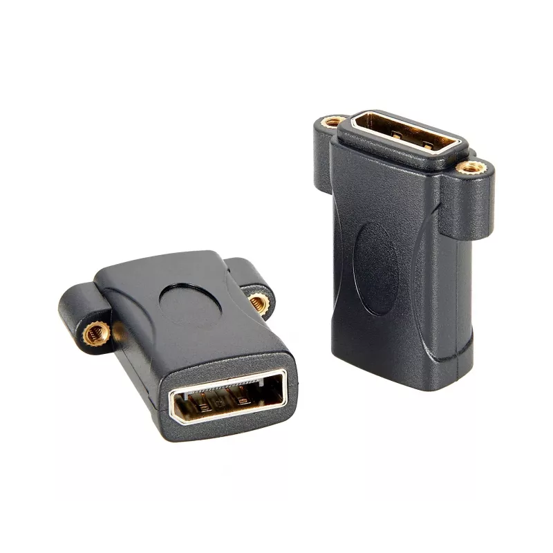 EXSYS EX-49304 paneeliasennettava DisplayPort naaras-naaras-adapteri, ruuvattava, 8K 60Hz