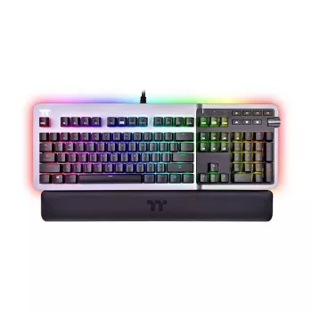 Thermaltake Argent K5 mekaaninen pelinäppäimistö - Cherry MX Speed Silver, RGB, saksalainen asettelu