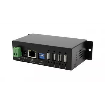 EXSYS EX-6003HMVS-POE-ON 4-porttinen USB 2.0 Gigabit Ethernet -palvelin PoE:lla, 15KV ESD-suoja