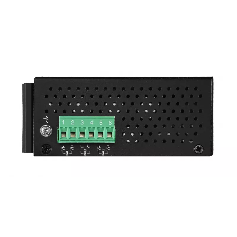 EXSYS EX-6226POE teollinen 8-porttinen Gigabit PoE+ kytkin, 12-36VDC, DIN-kisko